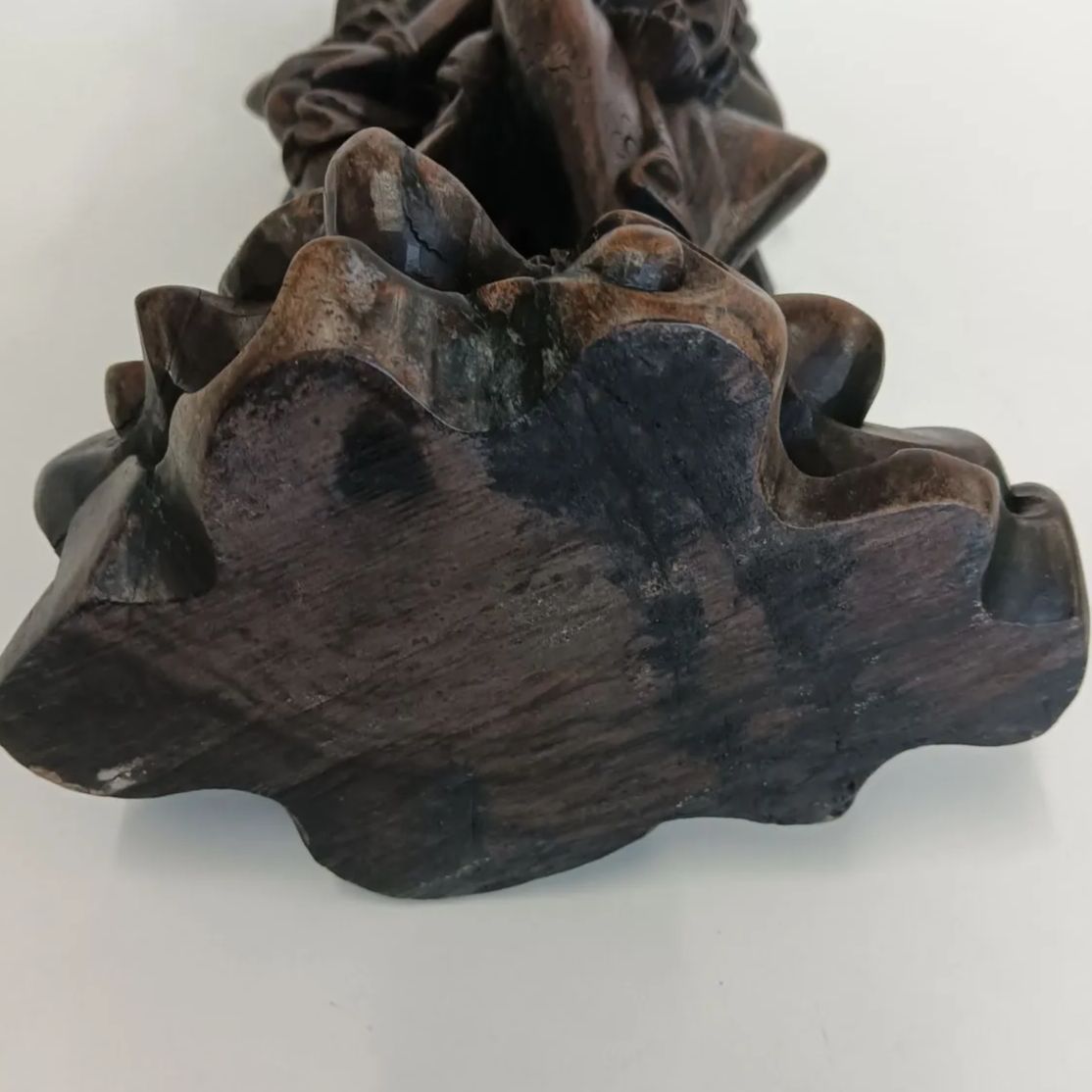 バリ島 木彫 女性2人像 アンティーク置物 バリ島 木彫り 女性像 2人 高