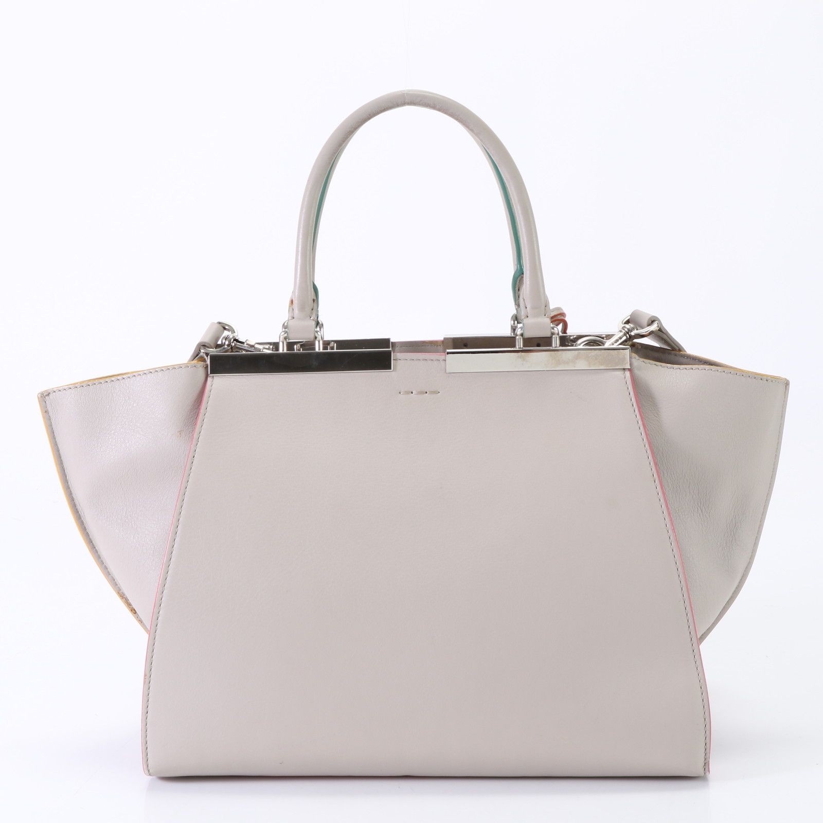 美品 フェンディ トロワジュール 3JOURS レザー 2WAY ショルダーバッグ 