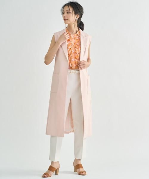 新品 ANAYI ストレッチツイルジレロングベスト38アナイピンクMANTECO 460y*アナイ ANAYI ストレッチツイル ジレ ロングベスト - メルカリ