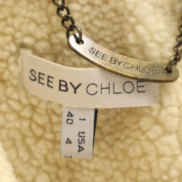 シーバイクロエ ボアジャケット USA4 ブラック系 SEE BY CHLOE シーバイクロエ ボアジャケット USA4 ブラック系 SEE BY CHLOE