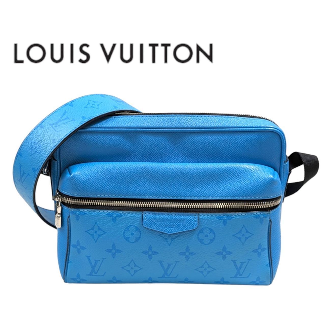 オープニング価格 レア【極美品】 LOUIS VUITTON ルイヴィトン M30429 タイガラマ メッセンジャー アウトドア ショルダーバッグ  バッグ PM ライトブルー 青 - メルカリ