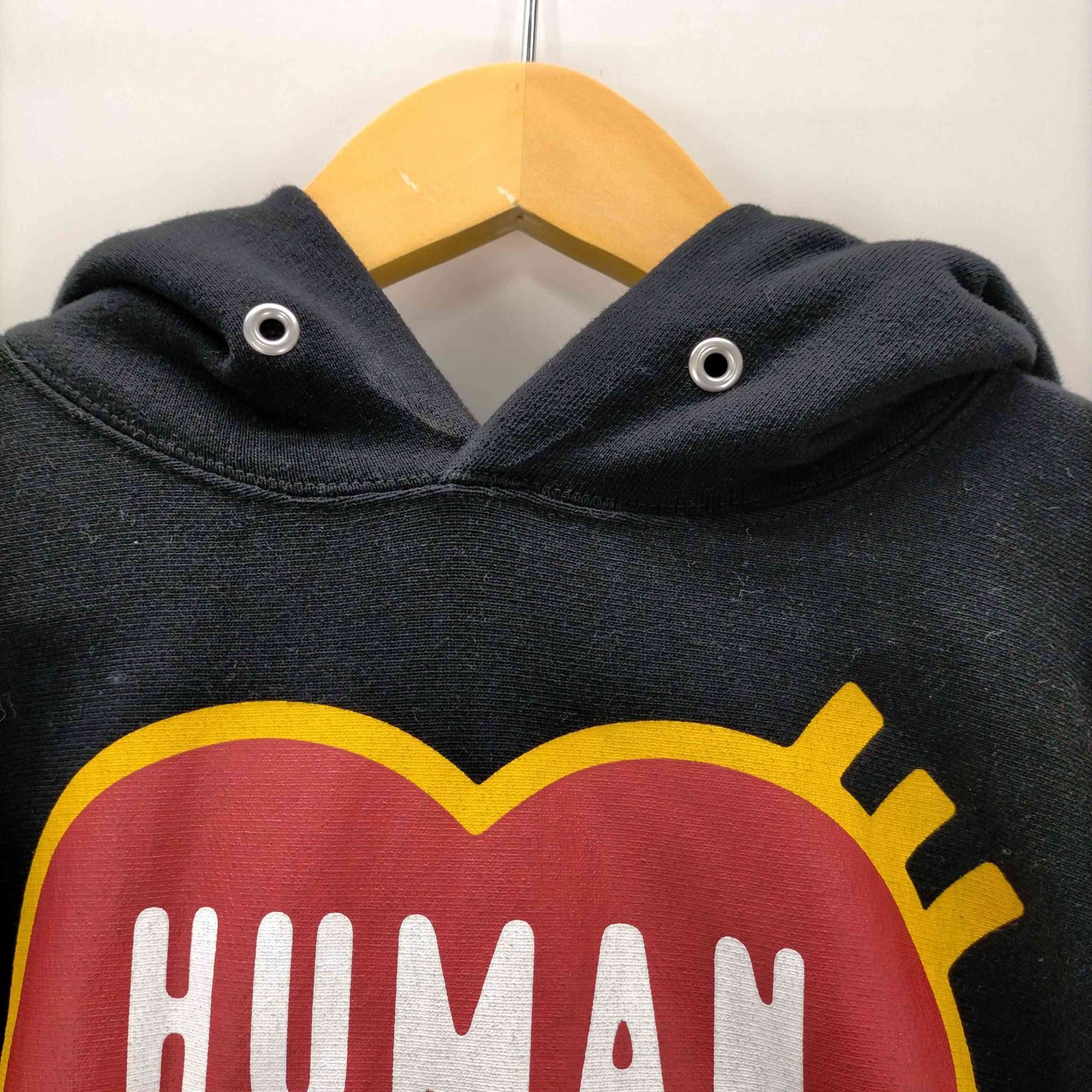 人気ロゴデザイン】ヒューマンメイド ハートロゴプリント プルパーカー 