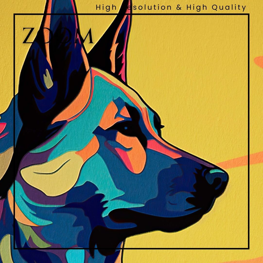 ワンダフルライフ - ジャーマンシェパード犬 No.3】ジークレー版画＊名