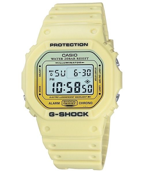 G-SHOCK サマーグラデーション時計 イエロー DW-5600LC-9JF