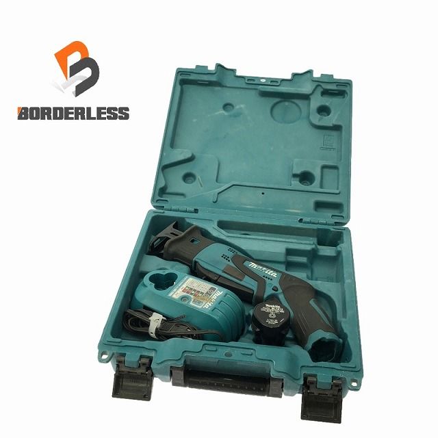 ☆品☆makita マキタ 10.8V 充電式レシプロソー JR101D バッテリー1個(10.8V 1.3Ah)充電器 ケース付 セーバーソー のこぎり 102571