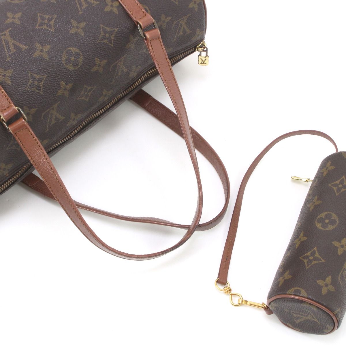 LOUIS VUITTON ルイヴィトン モノグラム パピヨンGM ポーチ付 ...