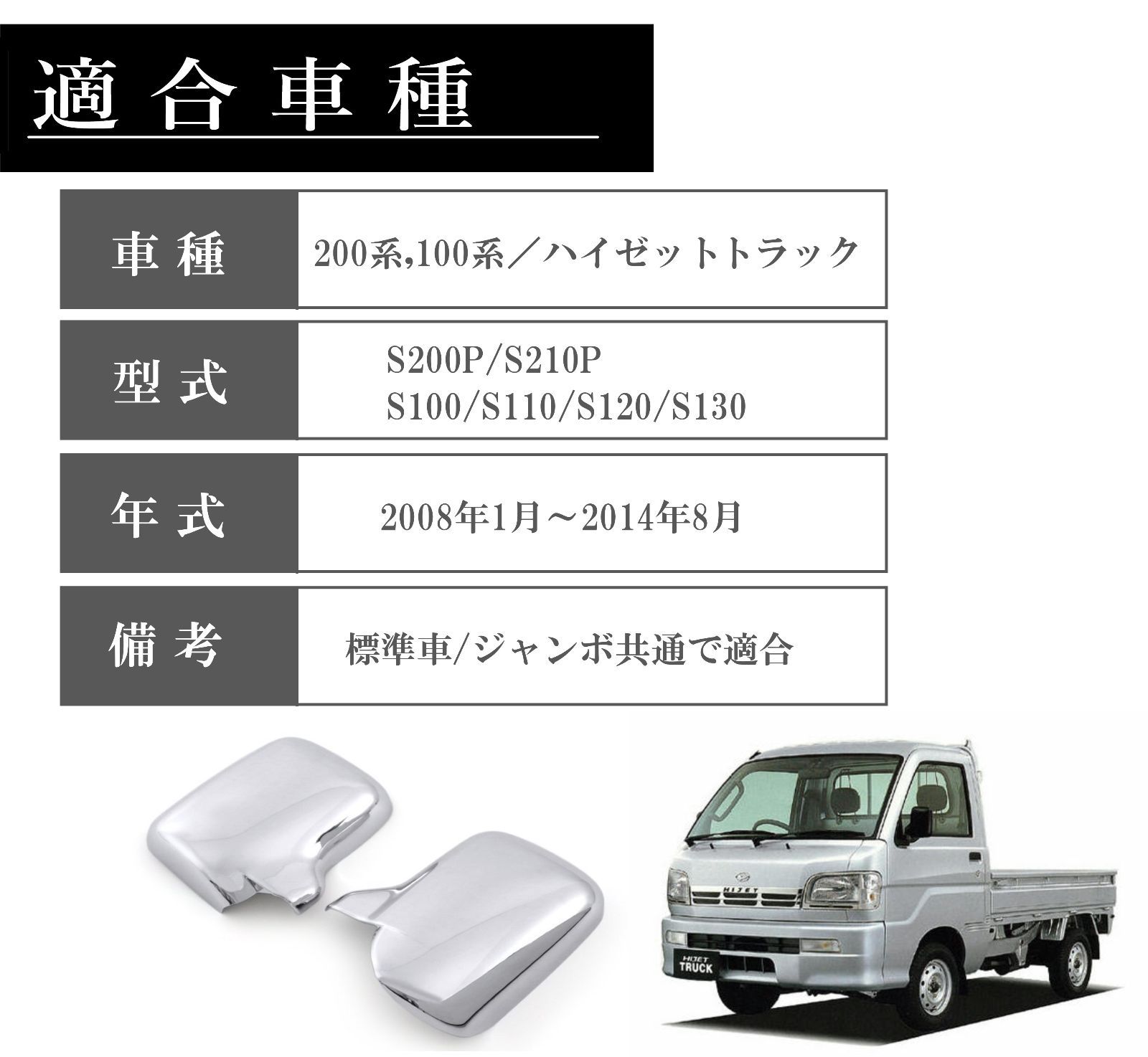 スピード発送 100系 200系 ハイゼットトラック ジャンボ ドアミラー 