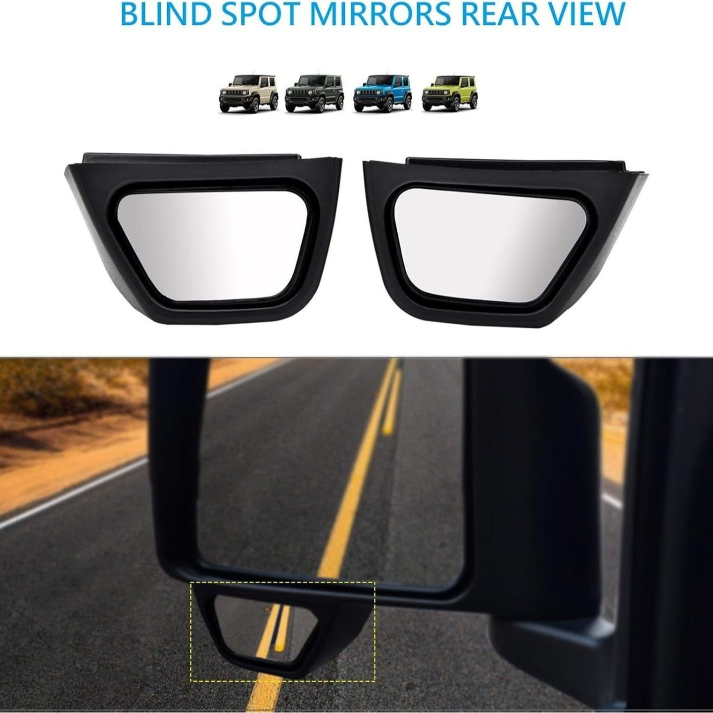 送料無料】ジムニー JB64 JB74 補助ミラー 死角防止 左右セット