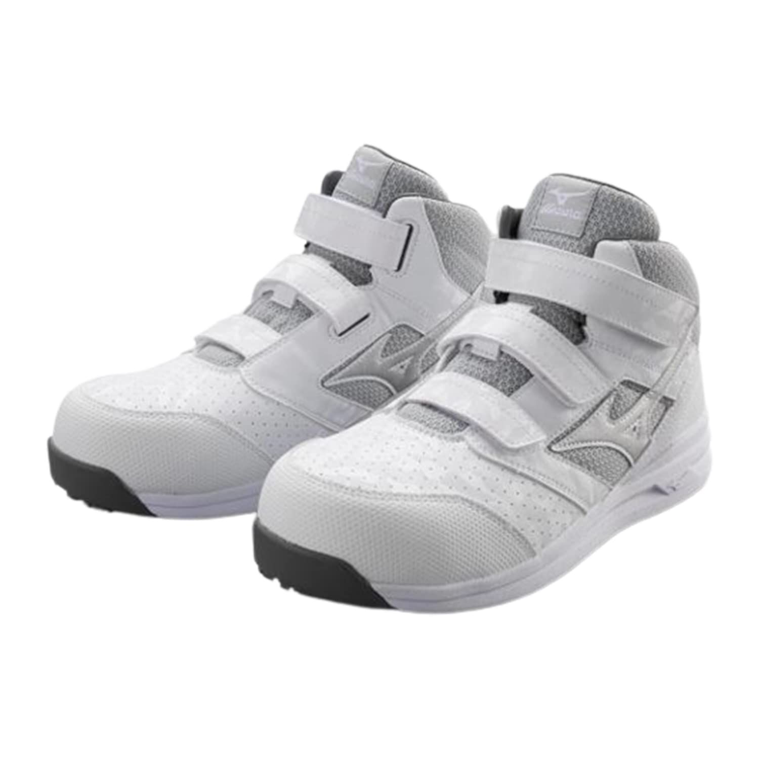 ミズノ ワークシューズ 安全靴 オールマイティ LSⅡ21 M ホワイト シルバー 25 0 cm 3 E