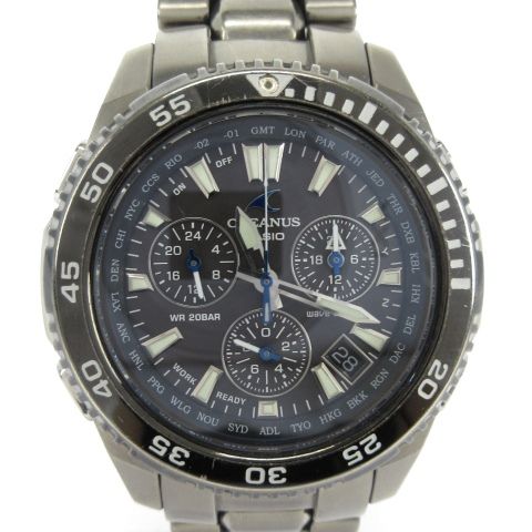 キ*こ様 カシオ オシアナス OCW-650TDBJ-1AJF カシオ CASIO オシアナス OCEANUS 腕時計 クロノグラフ チタン 電波