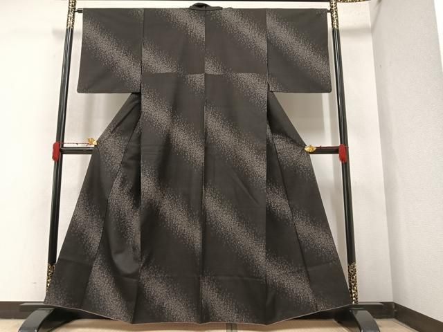 平和屋着物○本場大島紬 格子 正絹 逸品 AAAY7330ck