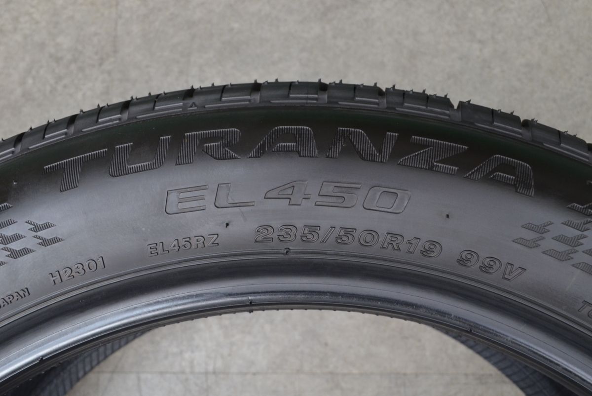 新車外し｜ブリヂストンTURANZA EL450 235/50R19 4本セット
