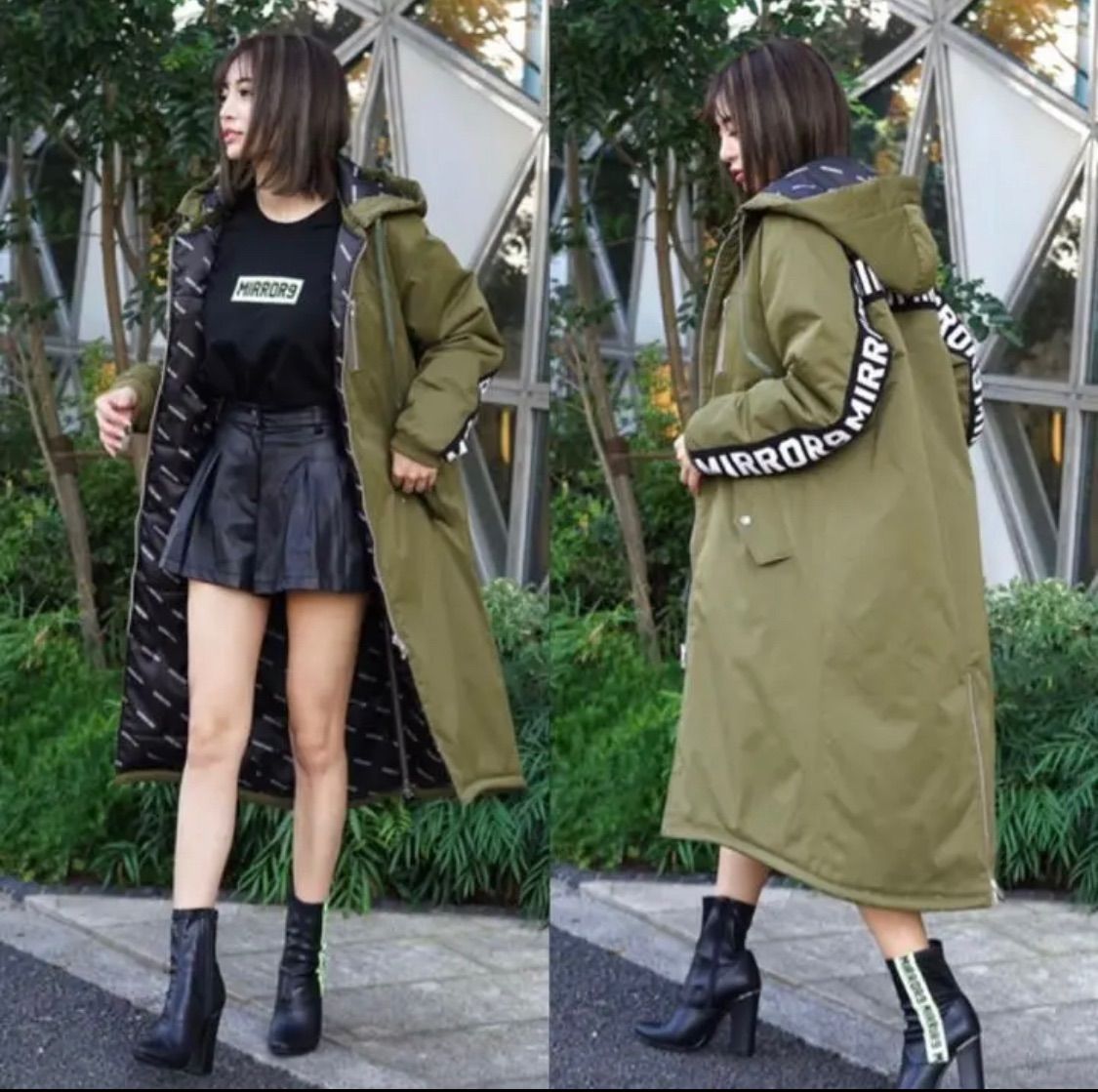 MIRROR9 Reversible long coat 新品未開封 - メルカリ