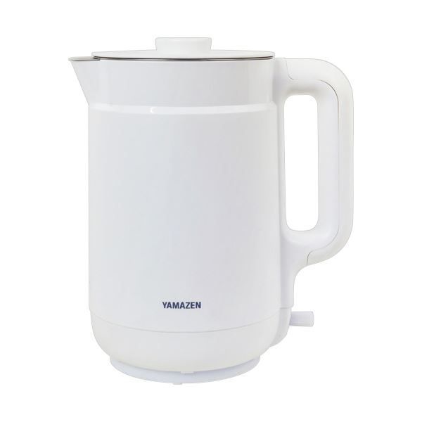 YAMAZEN電気ケトル 1.5L ホワイト YKPA-1215 W 1台