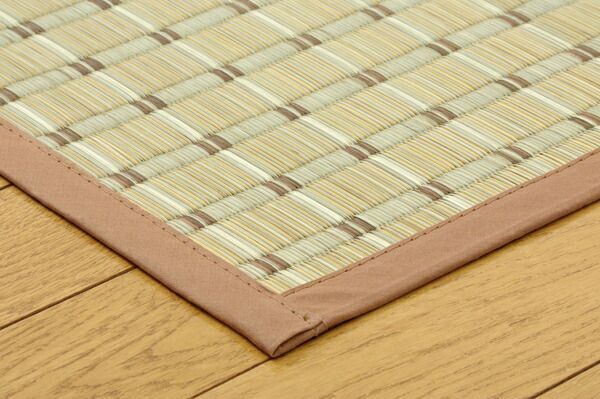 【最新種類】 掛川織 い草カーペット 豊後 ベージュ 江戸間4.5畳 約261×261cm