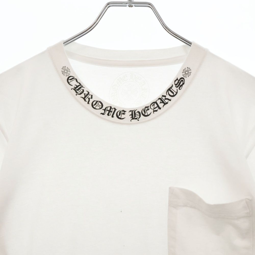 CHROME HEARTS (クロムハーツ) CH T-SHRT ネックロゴプリント半袖T  