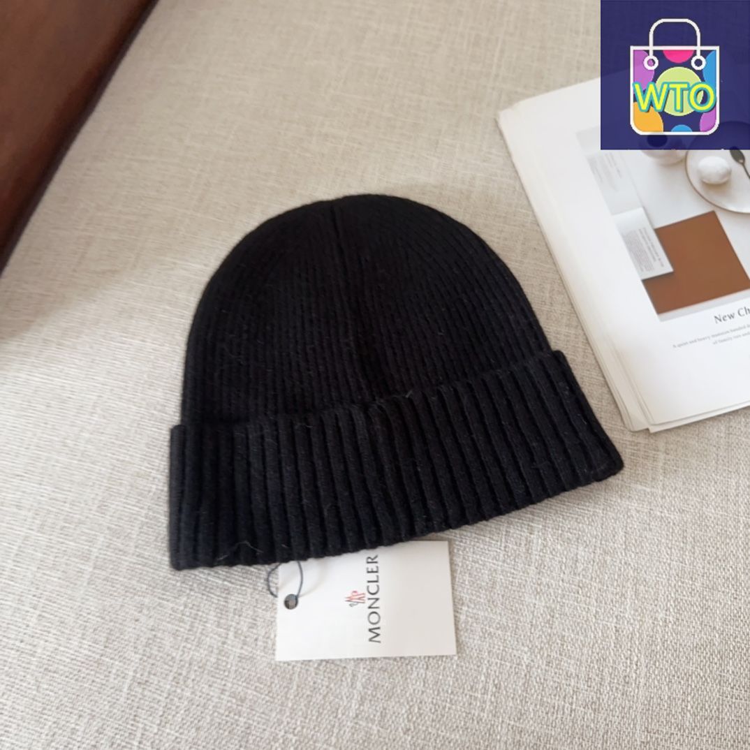 新品 未使用】MONCLER ブラック ニット帽 - メルカリ