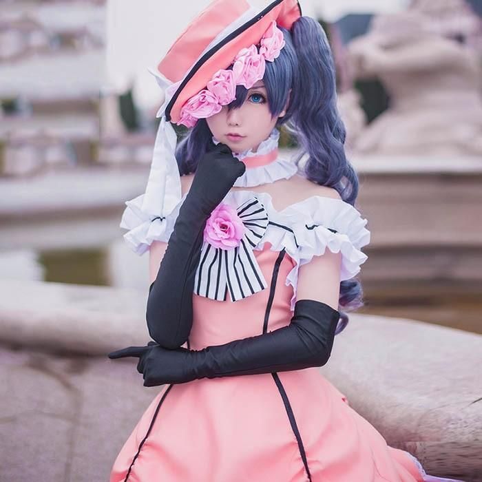 黒執事 シエル・ファントムハイブ 駒鳥 女装 ドレス コスプレ 三分妄想 黒執事 コスプレ シエル 豪華セット 女装 駒鳥 お嬢様