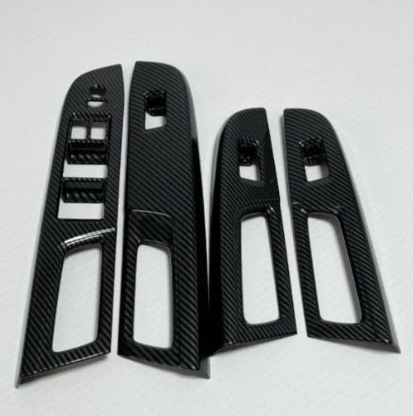 スバル WRX S4 VAG STI VAB レヴォーグ ドアスイッチパネルカバー カーボンブラック 4ピース