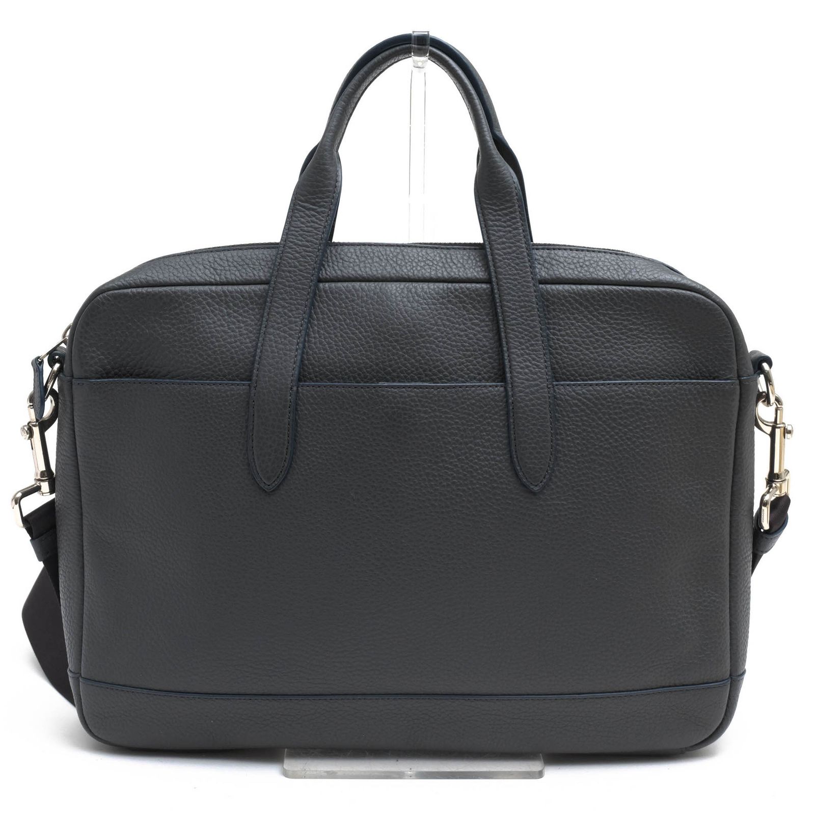 コーチ COACH バッグ ブリーフケース ビジネスバッグ 鞄 ビジネス メンズ 男性 男性用 レザー 革 本革 グレー 灰色 F11319 HAMILTON BAG IN PEBBLE LEATHER ハミルトン 2WAY ショルダーバッグ シボ革 シュリ