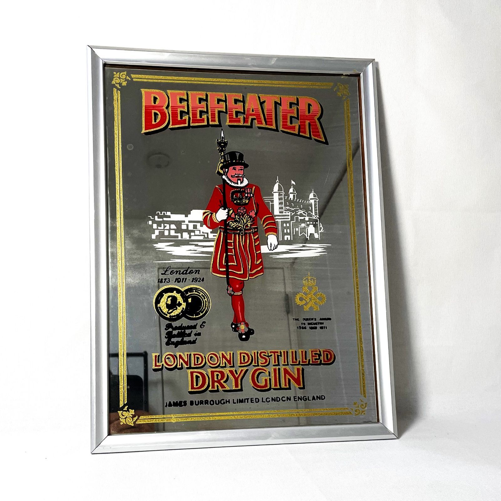 Beefeater London Gin Pub Mirror ビーフィーター パブミラー ヴィンテージ アンティーク アメトイ YUH