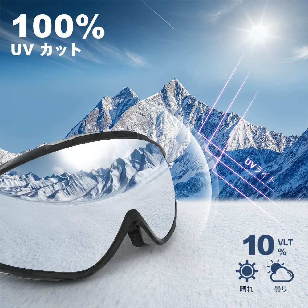 新着商品】紫外線防止 防風/防雪/曇り防止 メガネ対応