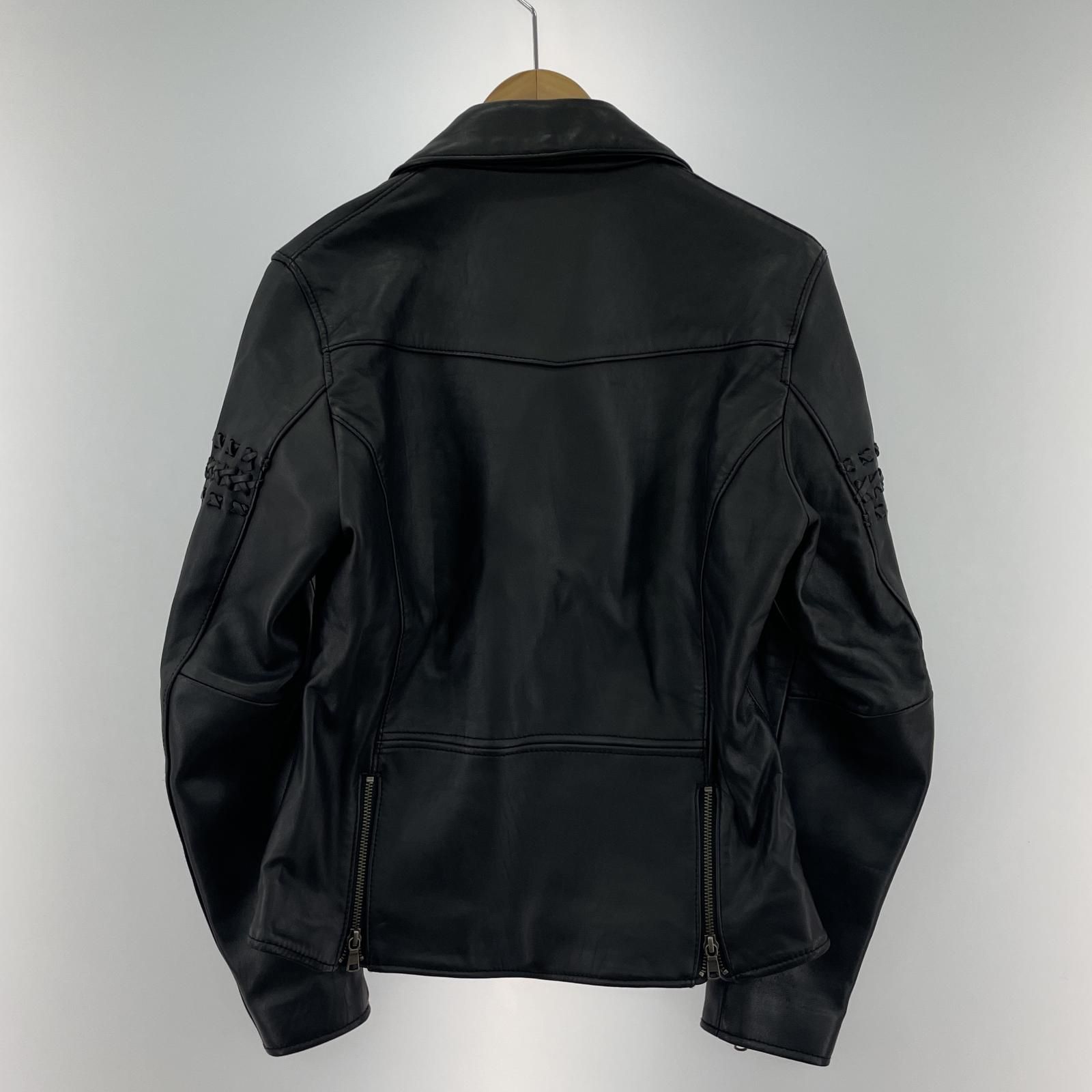 plage プラージュ レザーライダースジャケット size4/ブラック メンズ 