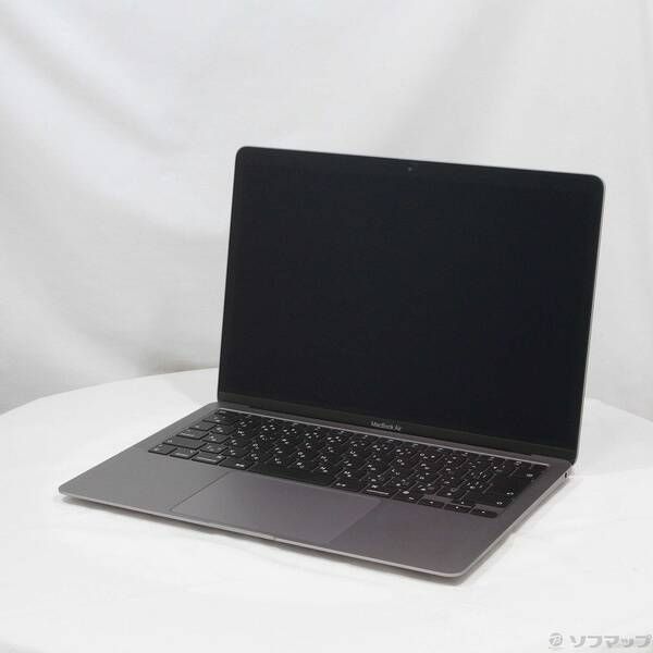 〔中古品〕MacBook Air 13.3-inch Late-2020 MGN63J／A Apple M1 8コアCPU_7コアGPU 8GB SSD256GB スペースグレイ 〔macOS v15.2〕【258】