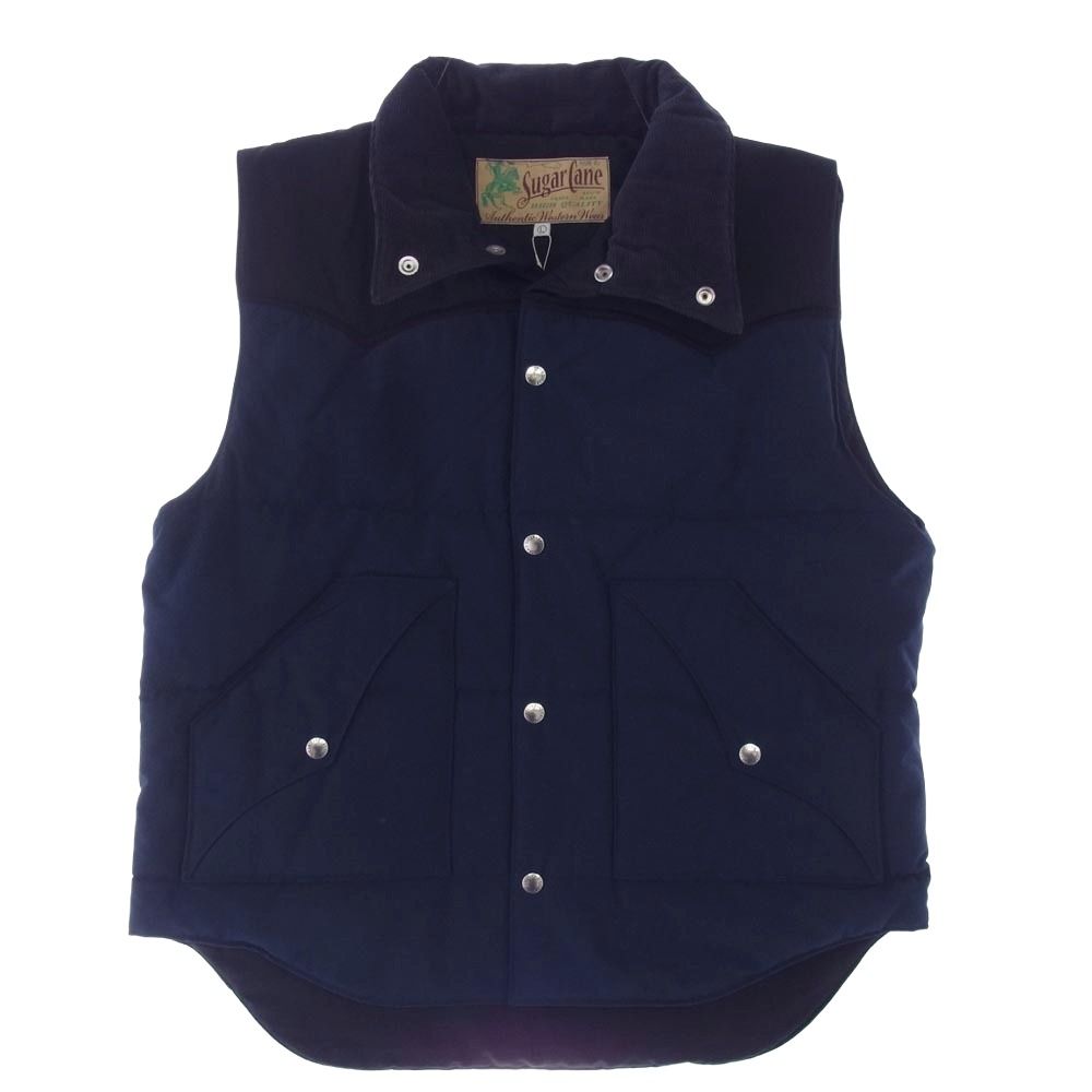 SUGAR CANE シュガーケーン SC15400 T|C PADDING VEST 中綿 パディングベスト ダークネイビー系 ブラック系 L 新古品 ♥