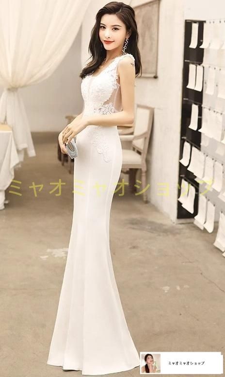 Vネック レース