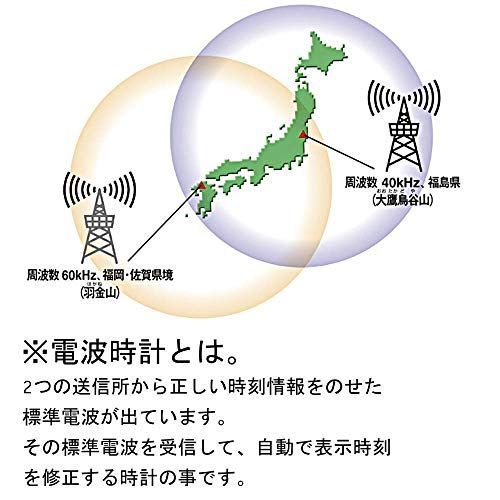 ホワイト_27.9x27.9x3cm リズムRHYTHM 掛け時計 電波時計 置き掛け兼用