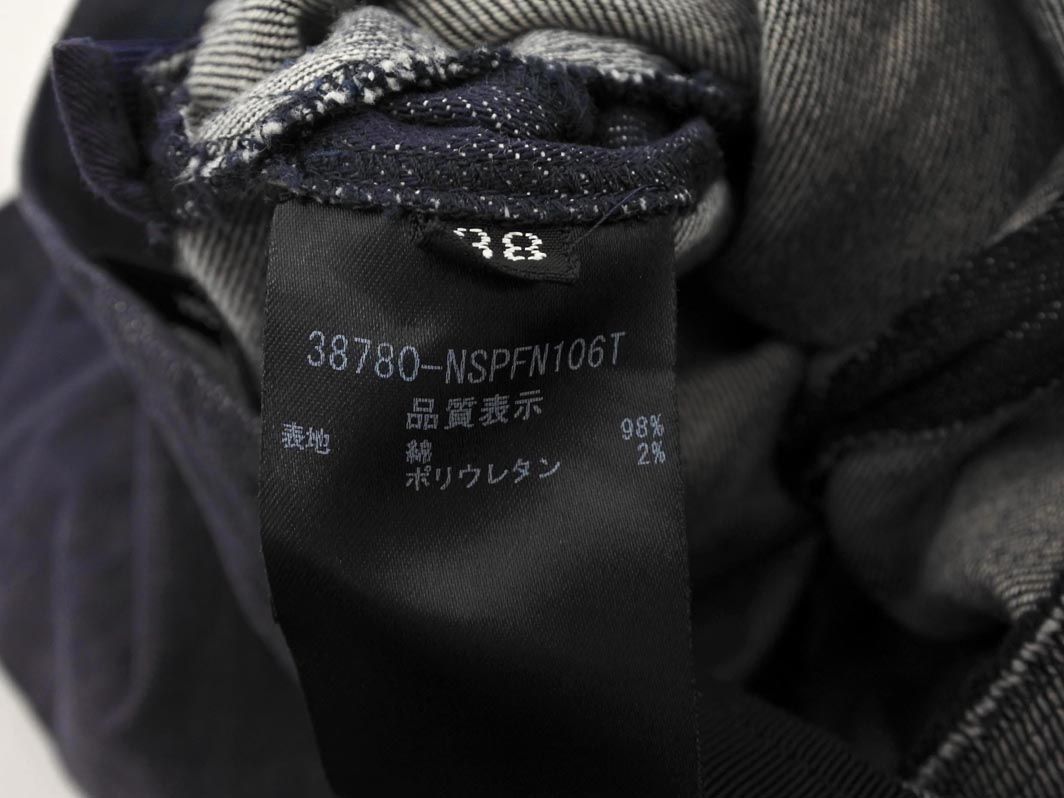 foxey フォクシー デニム ガウチョ パンツ size38/青