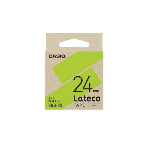 5個セット】 カシオ計算機 Lateco 詰め替え用テープ 6mm 緑テープ XB