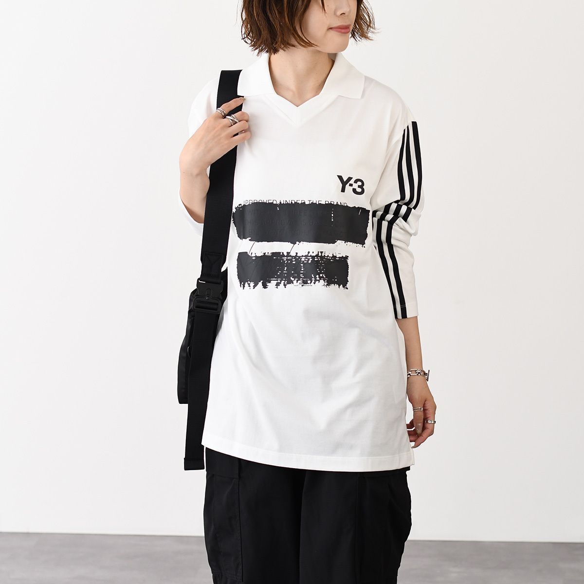 Y-3 ワイスリー トップス Tシャツ U GFX LOGO LS T JM3233