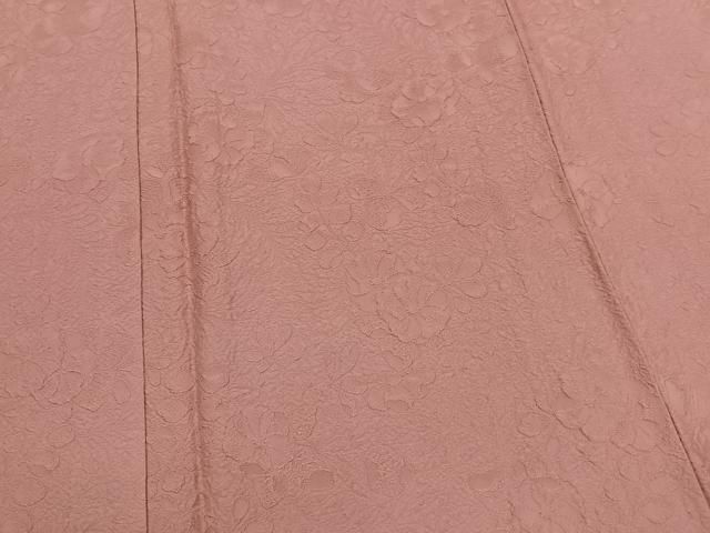 平和屋着物□上質な色無地 辻が花地紋 薄紅色 正絹 逸品 未使用  