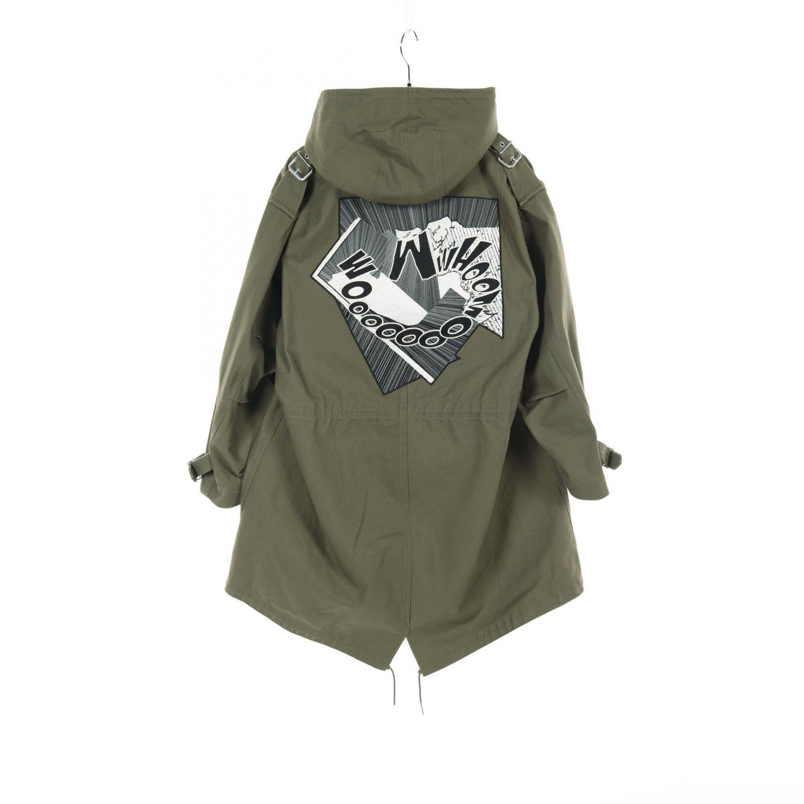 スローブイエナ モッズコート ライナー付 カーキ ロング ファー 36 赤