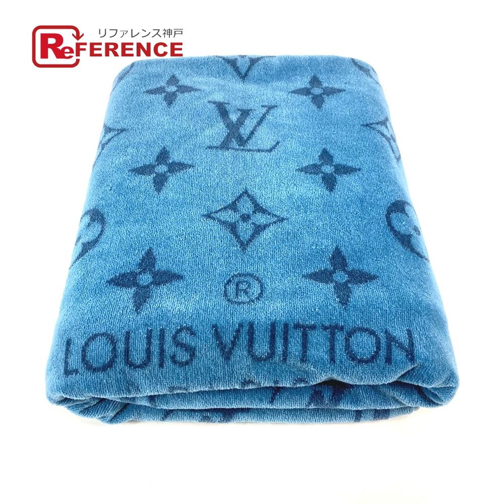 未使用✨ヴィトン セルヴィエット バイン モノグラム ビーチタオル　ブルー 楽天市場】LOUIS VUITTON ルイヴィトン セルヴィエット バイン