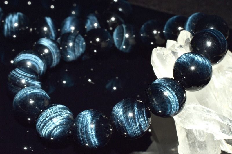 5A級高品質☆シャトヤンシー ブルータイガーアイ 11.5mm ブレスレット