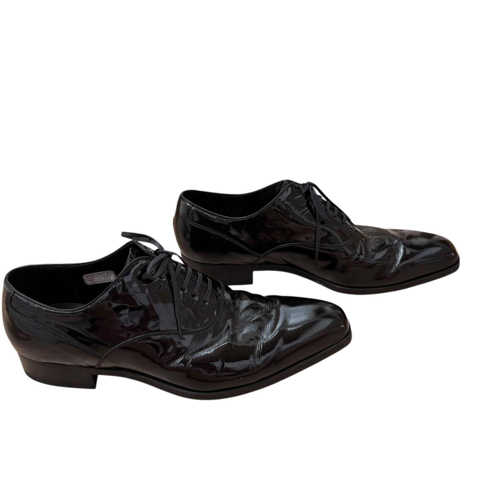 希少極美品！ジョンストン＆マーフィー 黒 エナメル 8/26cm しわ擦れ無 希少極美品！ジョンストン＆マーフィー 黒 エナメル 8/26cm しわ