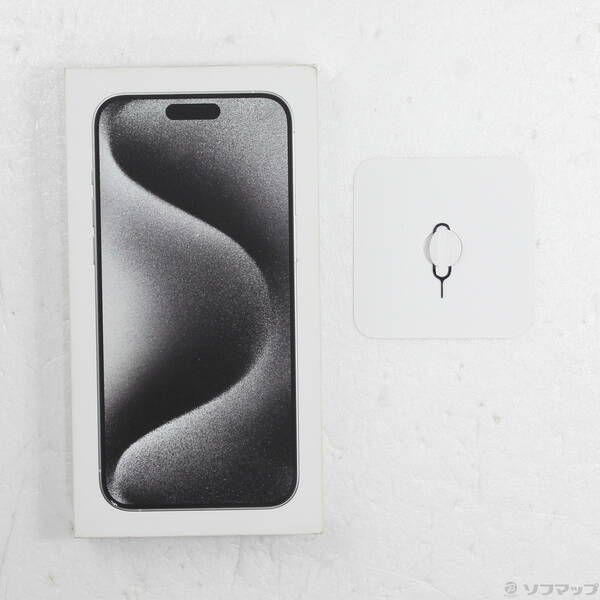 中古品〕 iPhone15 Pro Max 256GB ホワイトチタニウム MU6Q3J／A