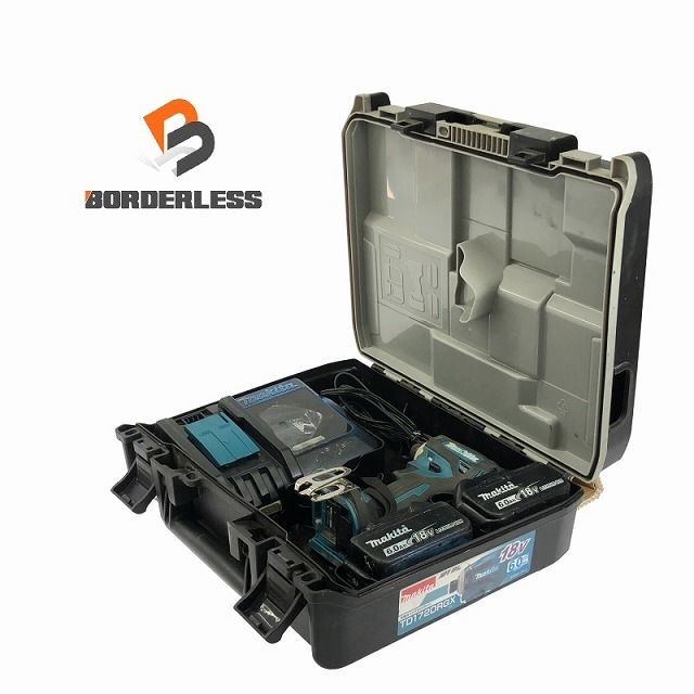 品 makita マキタ 充電式インパクトドライバ TD172DRGX 青 バッテリ2個 18V6.0Ah 充電器 ケース付