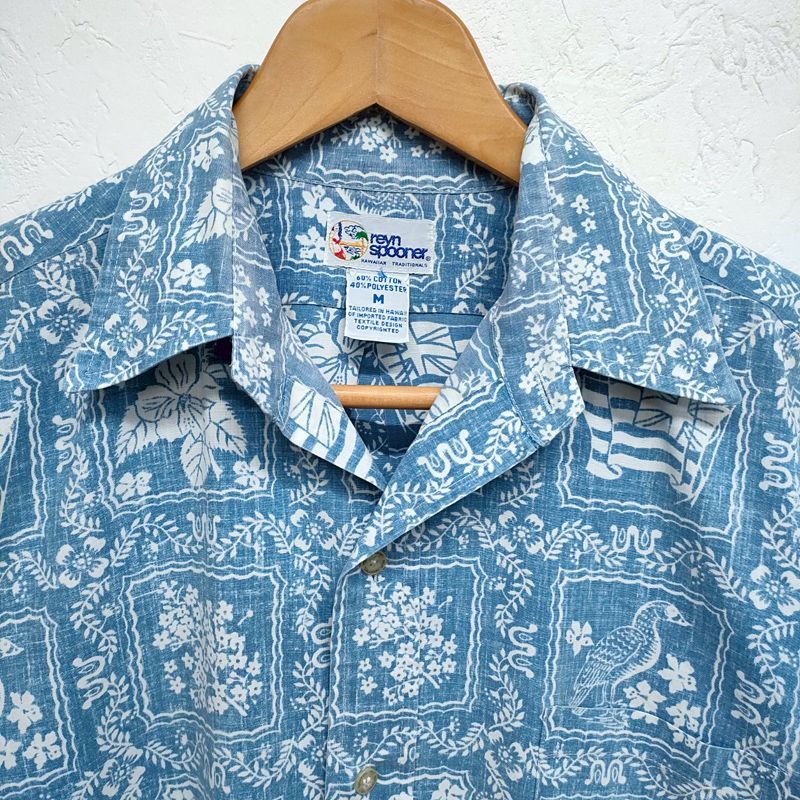 Reyn Spooner 90s ハワイシャツ フラワープリント 総柄 レインスプーナー アロハシャツ 90年代USA製 ヴィンテージアロハ