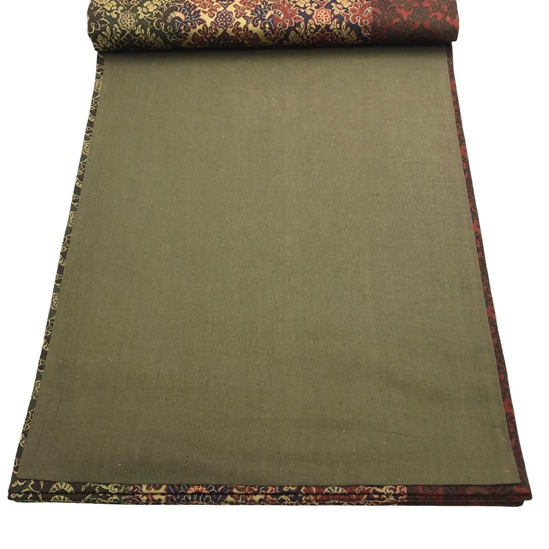 斜め格子に華柄模様