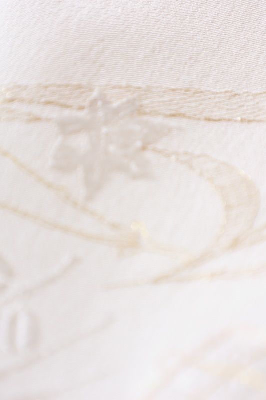 女児一つ身 白 ゴールド ベージュ グレー 赤 黄 宝尽くし 松の葉 波