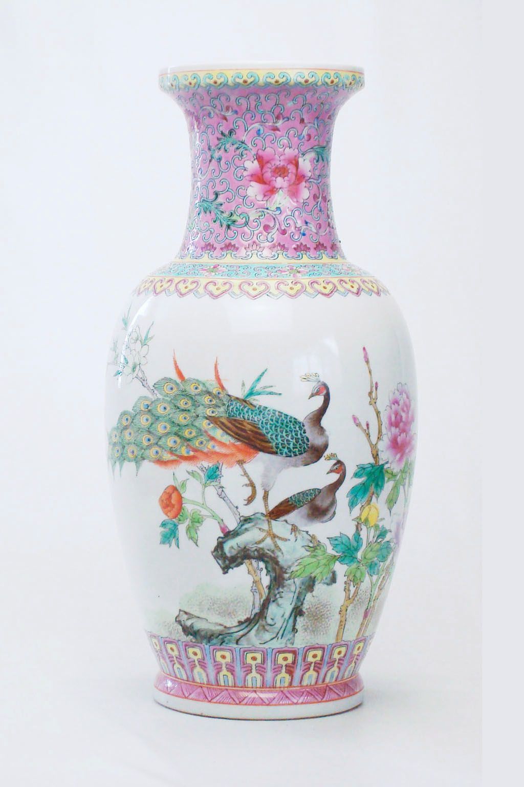 中国美術 瑠璃釉 纏白龍紋 梅瓶 内府 款 時代物(K-XA831) 中国の霁蓝釉