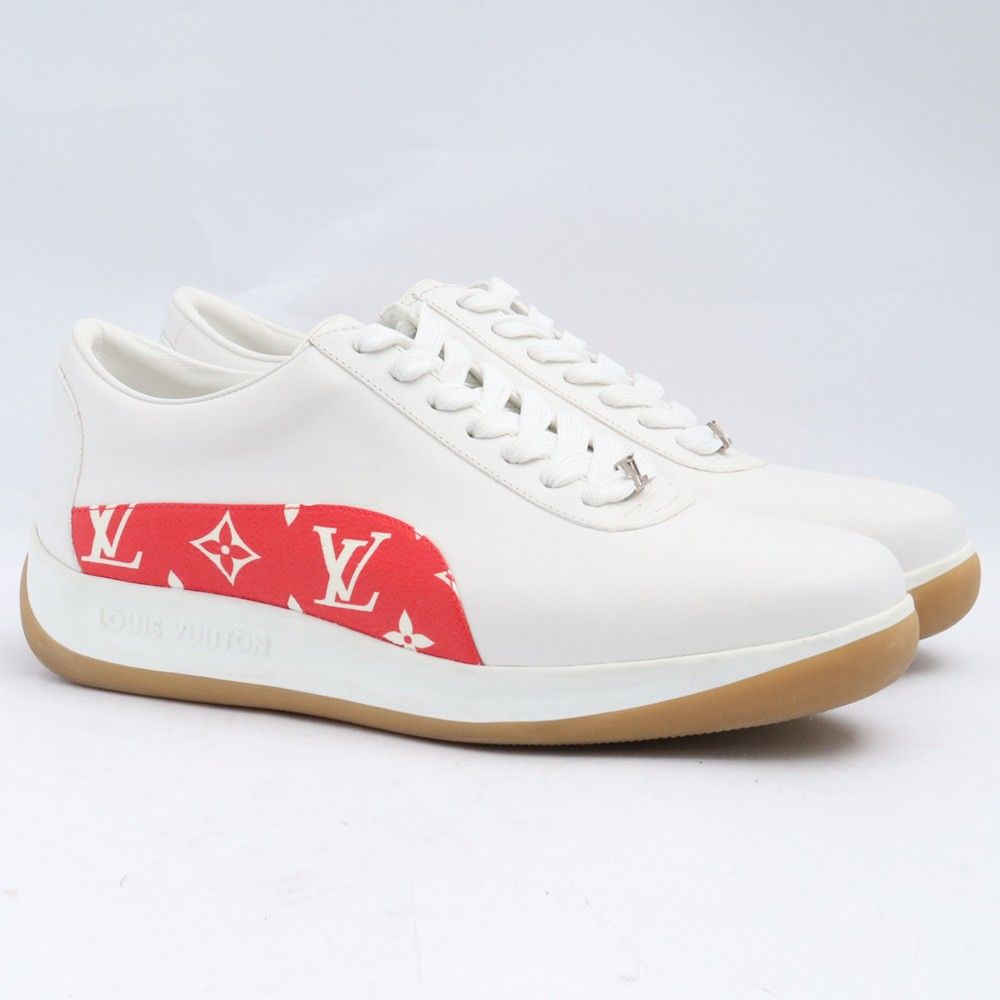 26.5cm相当 LOUIS VUITTON × SUPREME モノグラムローカットスニーカー