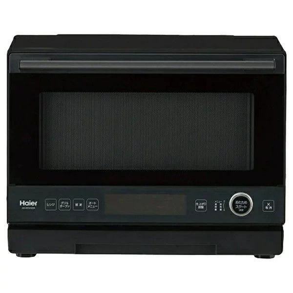 アウトレット品 ハイアール オーブンレンジ20 L 幅44㎝縦開き900 Wフラットテーブル JM-WFVH 20 A K 温度センサー