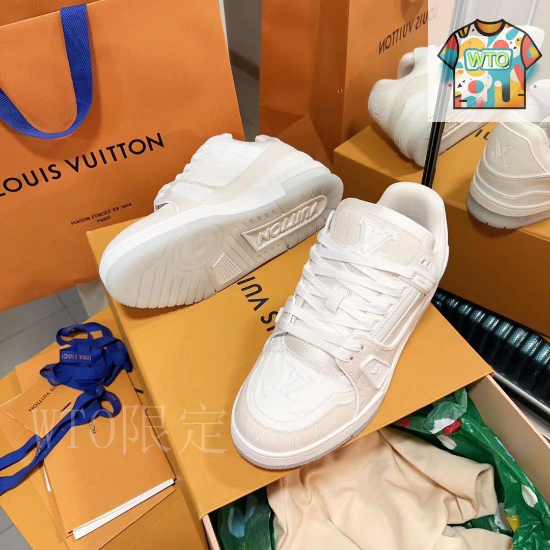 【カジュアルでシンプル♪】Louis Vuitton スニーカー Louis Vuitton LV Trainer スニーカー カジュアルシューズ27-2
