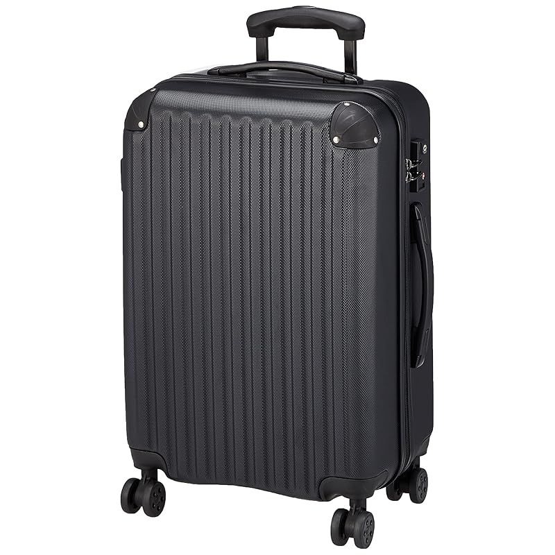 シフレ スーツケース ハードジッパー エスケープ 軽量ファスナータイプ 47L 62 cm 3.6kg Mサイズ マットブラック