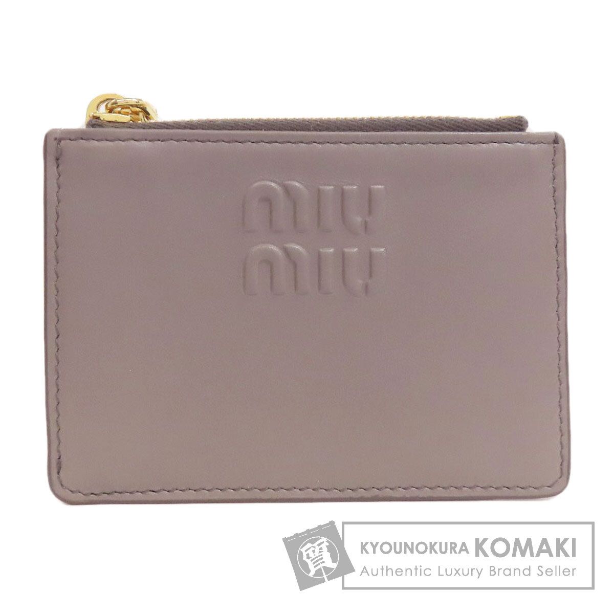 MIUMIU ミュウミュウ ロゴ カードケース レザー レディース